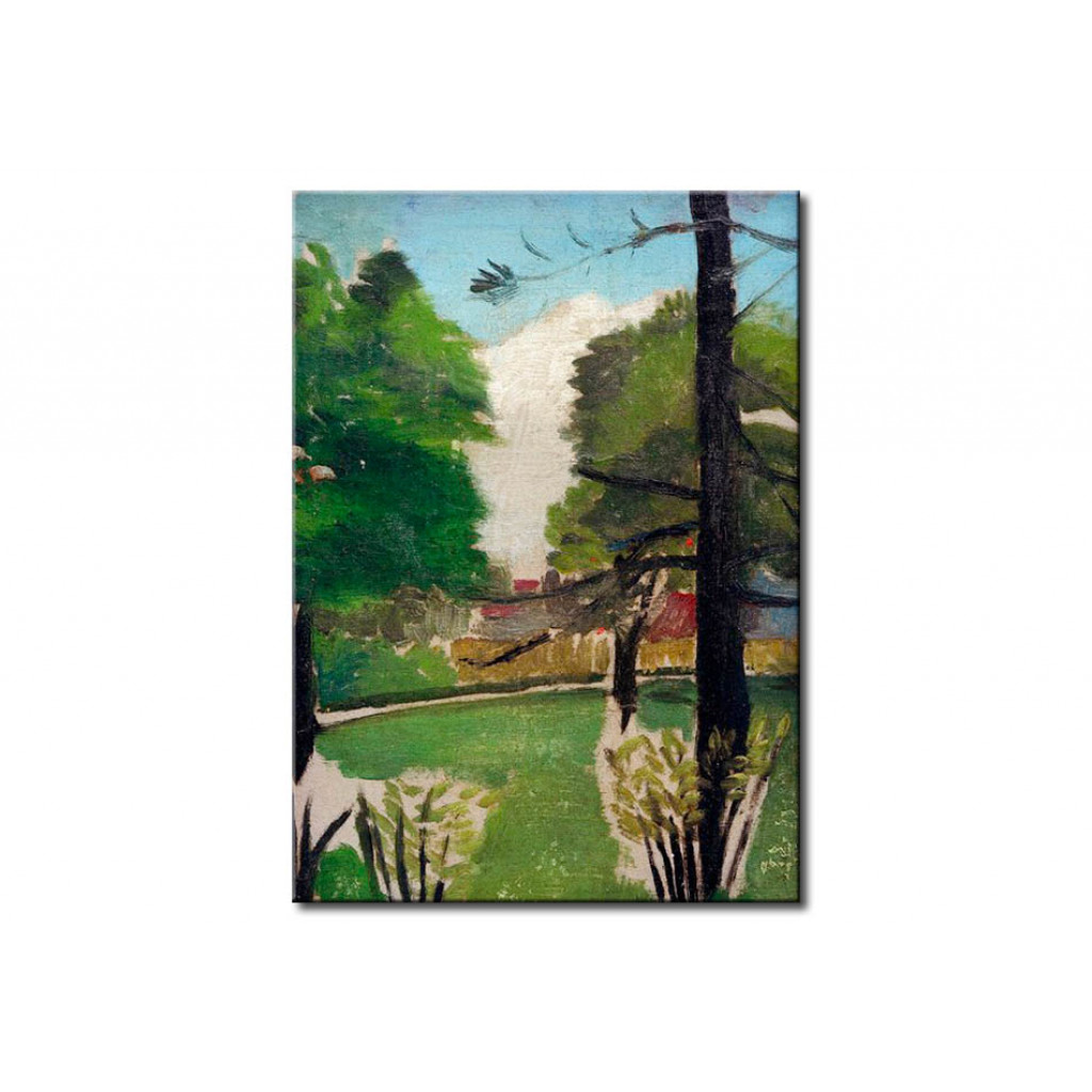 Schilderij  Henri Rousseau: Esquisse, Vue Du Parc Montsouris