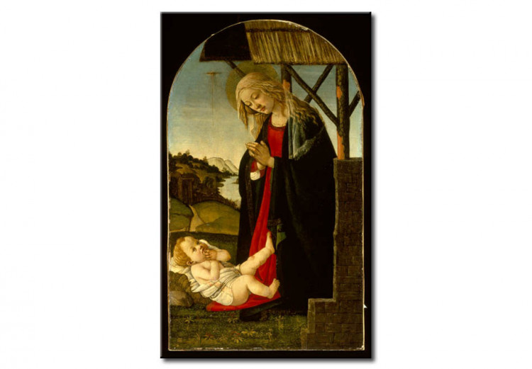 Quadro famoso La Madonna adorante il Bambino Gesù 51898