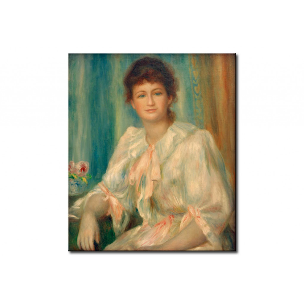 Schilderij  Pierre-Auguste Renoir: Porträt Einer Jungen Frau In Weiß