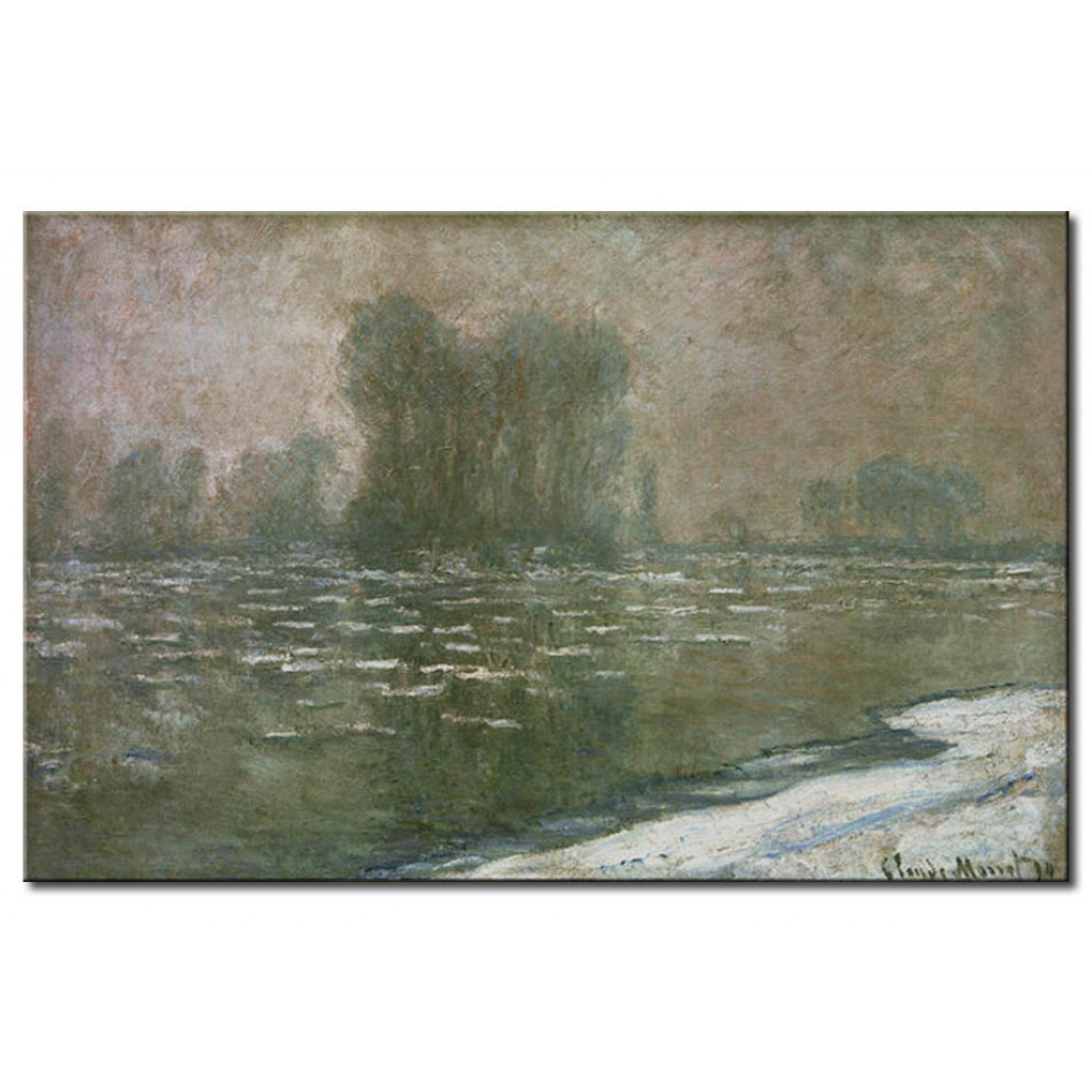 Schilderij  Claude Monet: Matin Brumeux, Débâcle