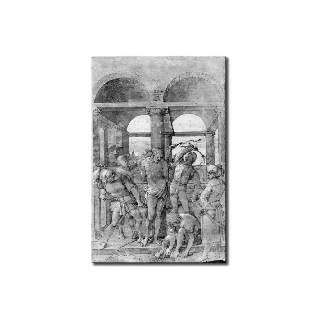 Schilderij  Albrecht Dürer: Flagellation Of Christ