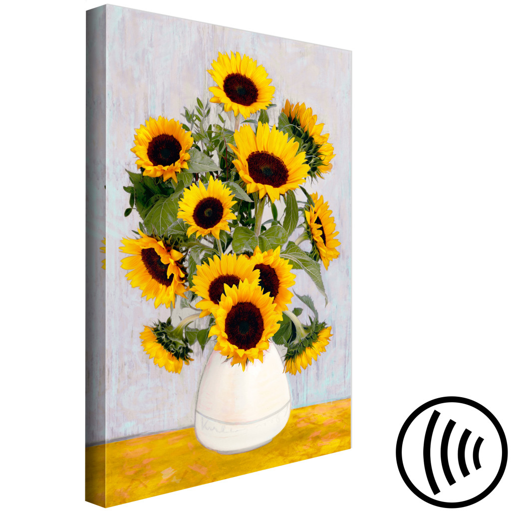Konst Van Gogh's Sunflowers (1 Part) Vertical