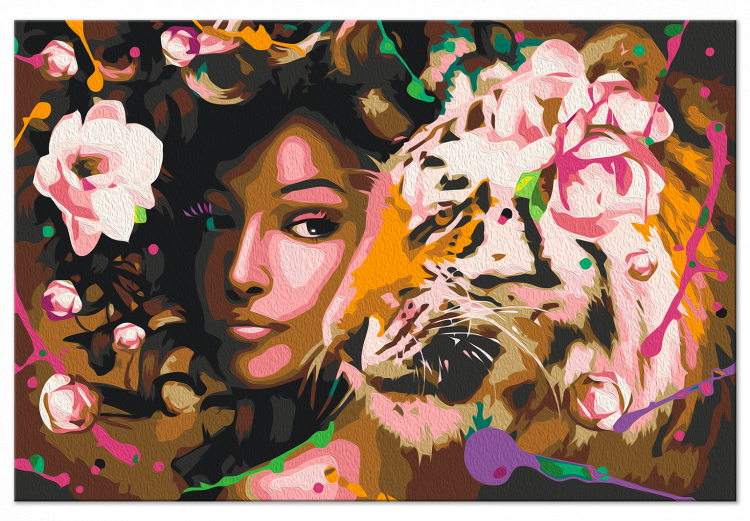 Obraz do malowania po numerach Królowa białego tygrysa 143309 additionalImage 7