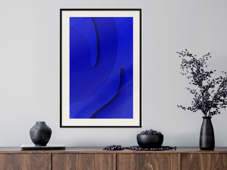 Wall Poster Abstract Relief - Blue Structure of Matter and 3D Shapes 149709 additionalImage 16