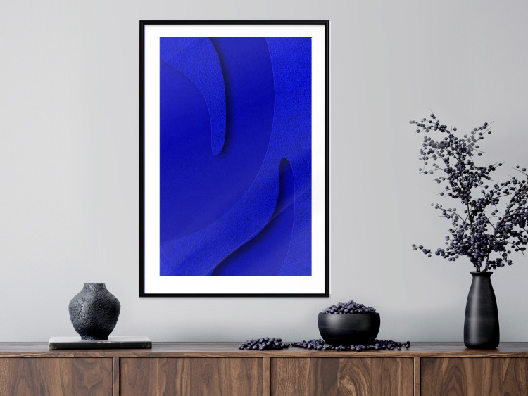 Wall Poster Abstract Relief - Blue Structure of Matter and 3D Shapes 149709 additionalImage 17