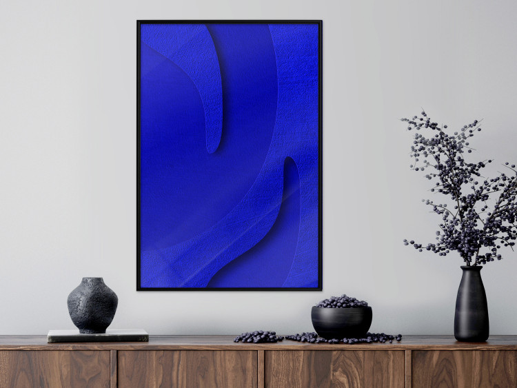 Wall Poster Abstract Relief - Blue Structure of Matter and 3D Shapes 149709 additionalImage 19