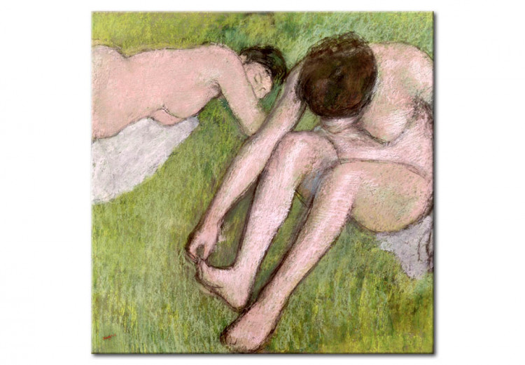 Reprodução da pintura famosa Two Bathers on the Grass 50709