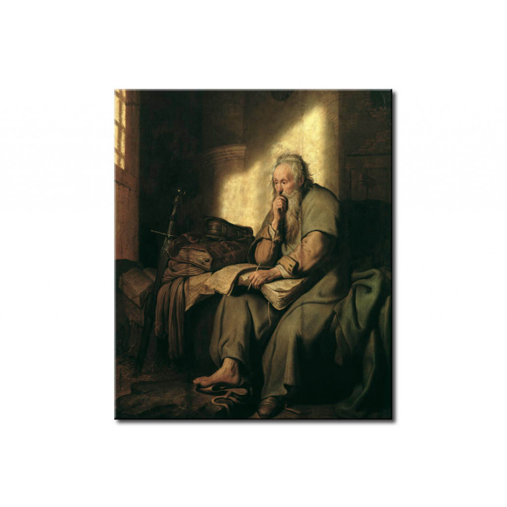 Schilderij  Rembrandt: Paulus In Prison