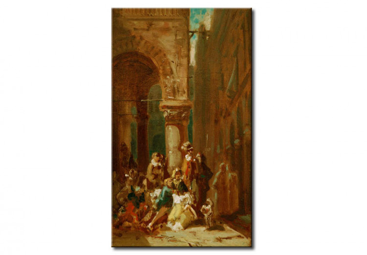 Reprodukcja obrazu Fahrendes Volk: Schauspieler an der Loggia dei Lanzi in Florenz 52709