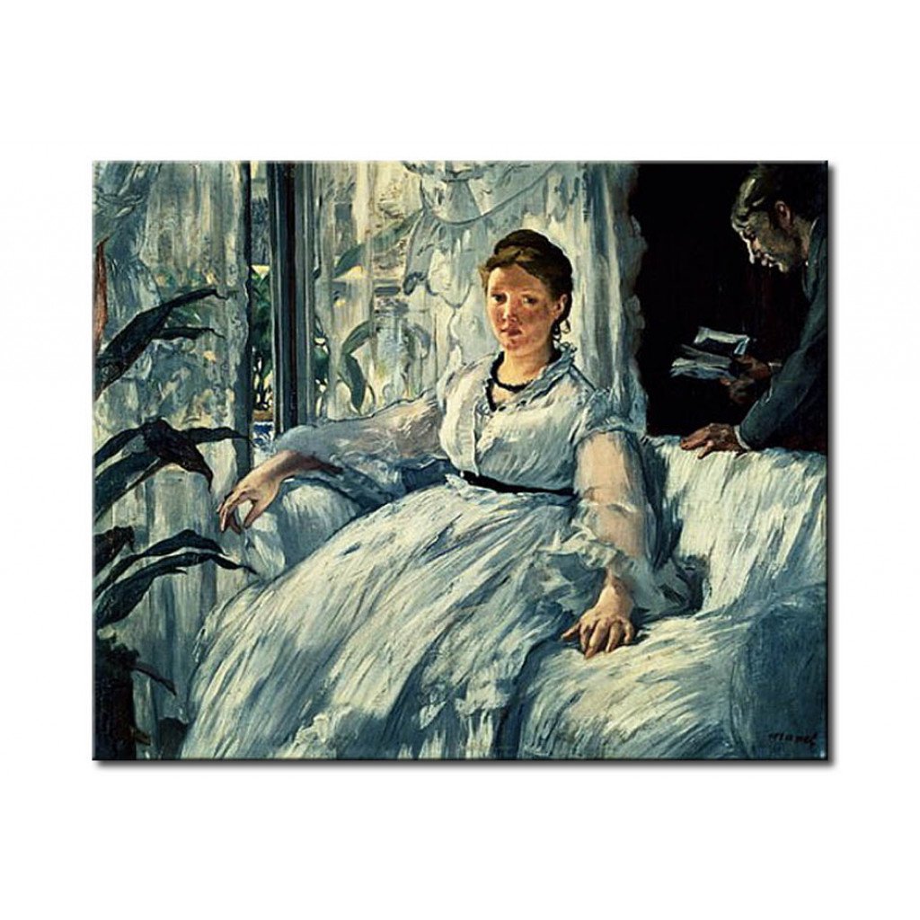 Schilderij  Edouard Manet: Reading