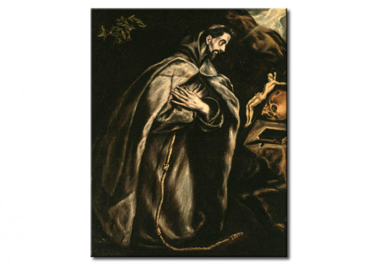 Tableau déco Saint François en prière 53509