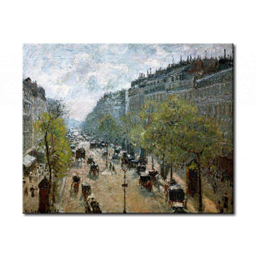 Schilderij  Camille Pissarro: Boulevard Montmarte, Spring