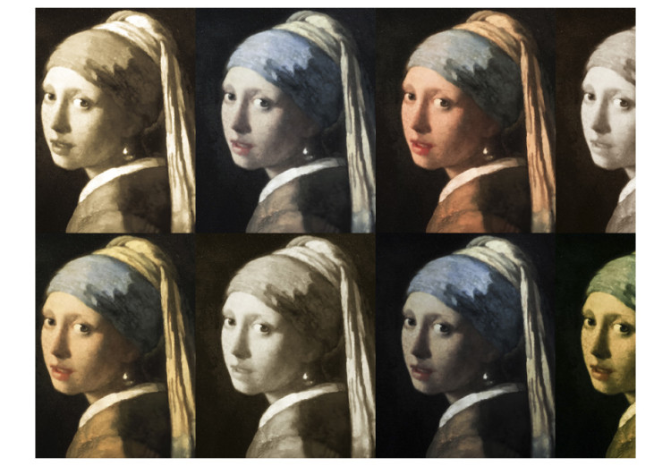 Wall Mural Girl with a pearl earring (Pop art) 61209 additionalImage 1