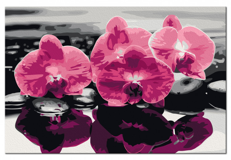 Cuadro para pintar por números Tres orquídeas 107319 additionalImage 5