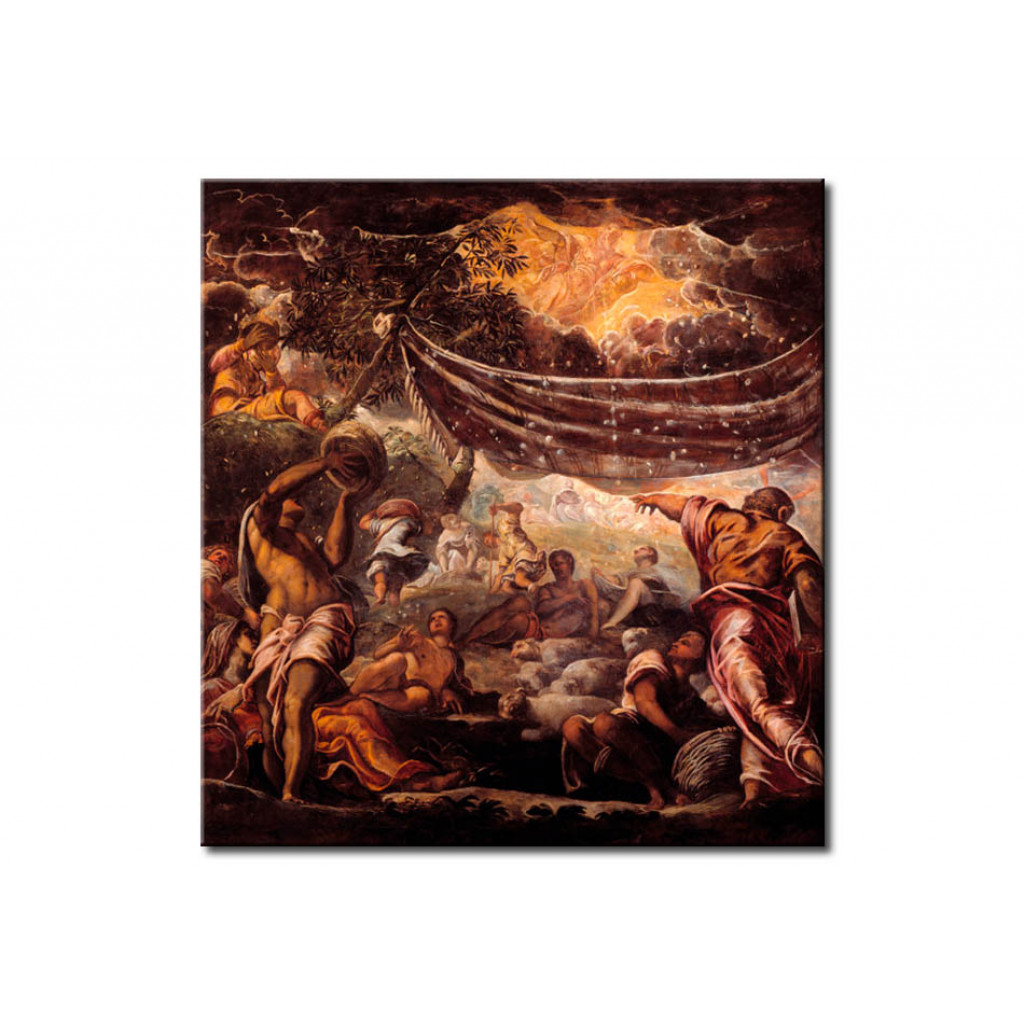 Schilderij  Tintoretto: The Manna Harvest
