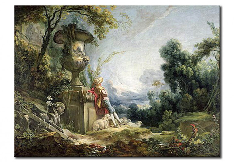 Quadro famoso Pastoral Scene, or Young Shepherd in a Landscape 111919