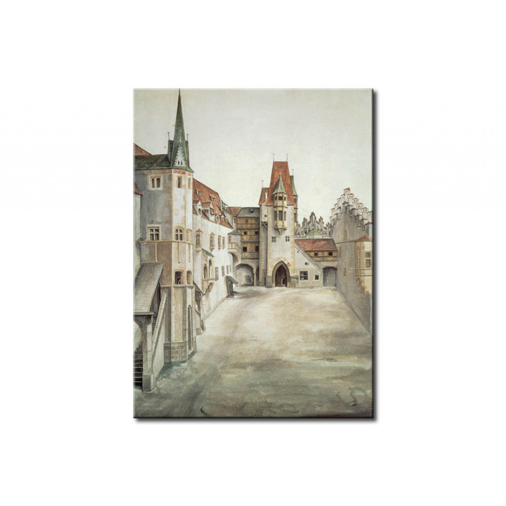 Schilderij  Albrecht Dürer: Courtyard Of Innsbruck Castle