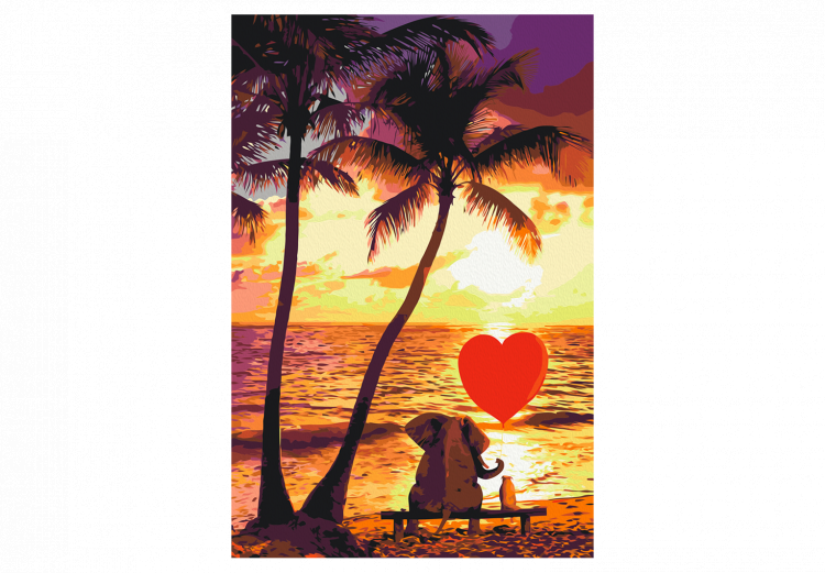 Wandbild zum Ausmalen Love and Sunset 132319 additionalImage 7