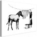 Toile déco Banksy: Washing Zebra (1 Part) Wide 132419 additionalThumb 2