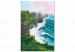 Desenho para pintar com números Cliffs of Moher - Foaming Waves, Grassy Cliff and Pink Skies 144519 additionalThumb 4