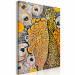 Quadro con numeri Royal Peacock - Gold Bird Surrounded by Pearly White Feathers 144619 additionalThumb 6