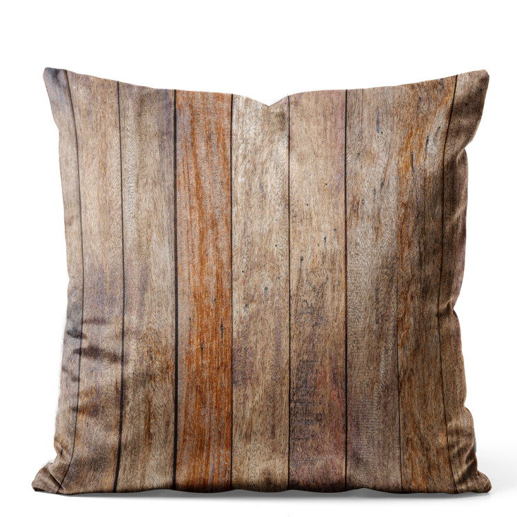 Sammets kudda Wooden composition - pattern imitating plank texture 147119