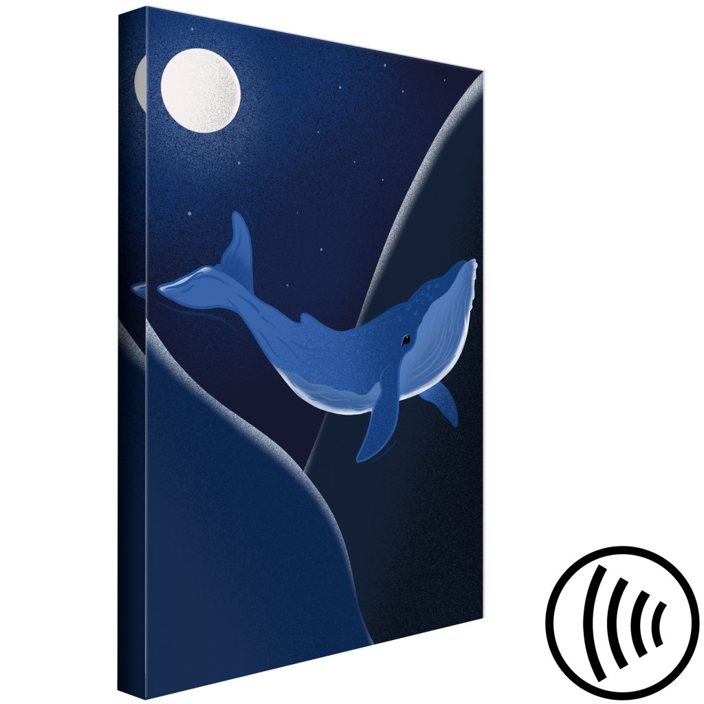 Schilderij  Vissen: Whale In Space