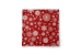 Decorative Velor Pillow Stars and snowflakes - white motifs depicted on a red background 148519 additionalThumb 4
