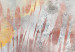 Obraz okrągły Różowa łąka - wodna trawa malowana różowa akwarelą i plamy złota 148719 additionalThumb 3