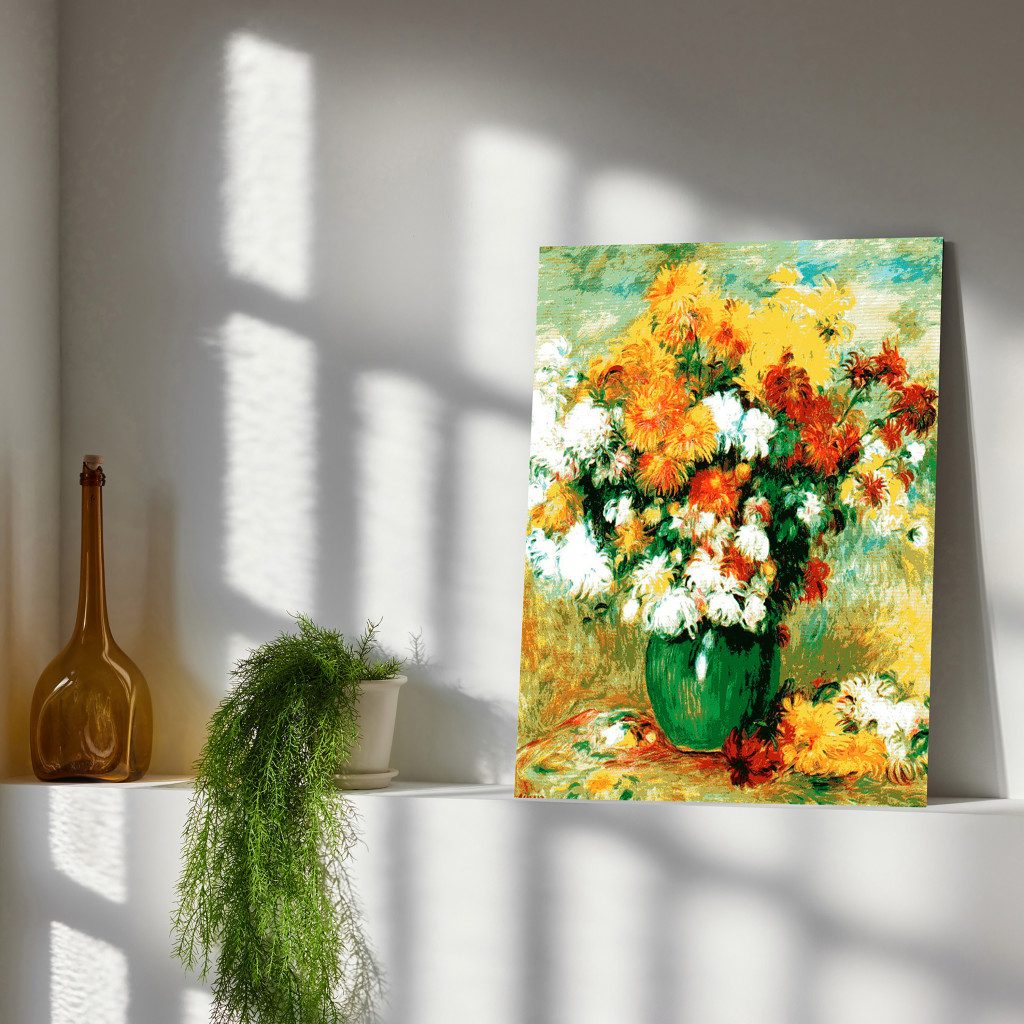 Schilderij  Pierre-Auguste Renoir: Chrysanthemum Bouquet