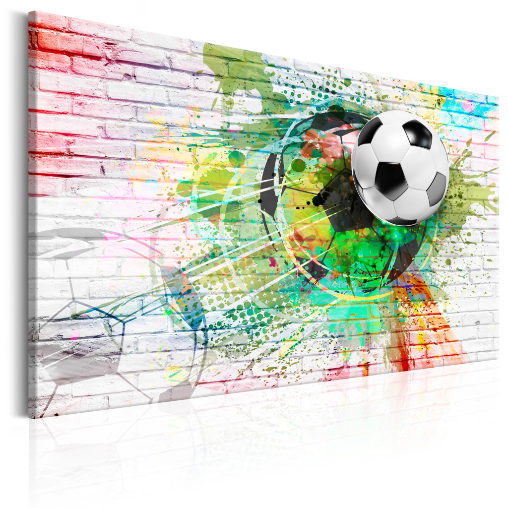 Schilderij Colorful Sport (Football) [Large Format]