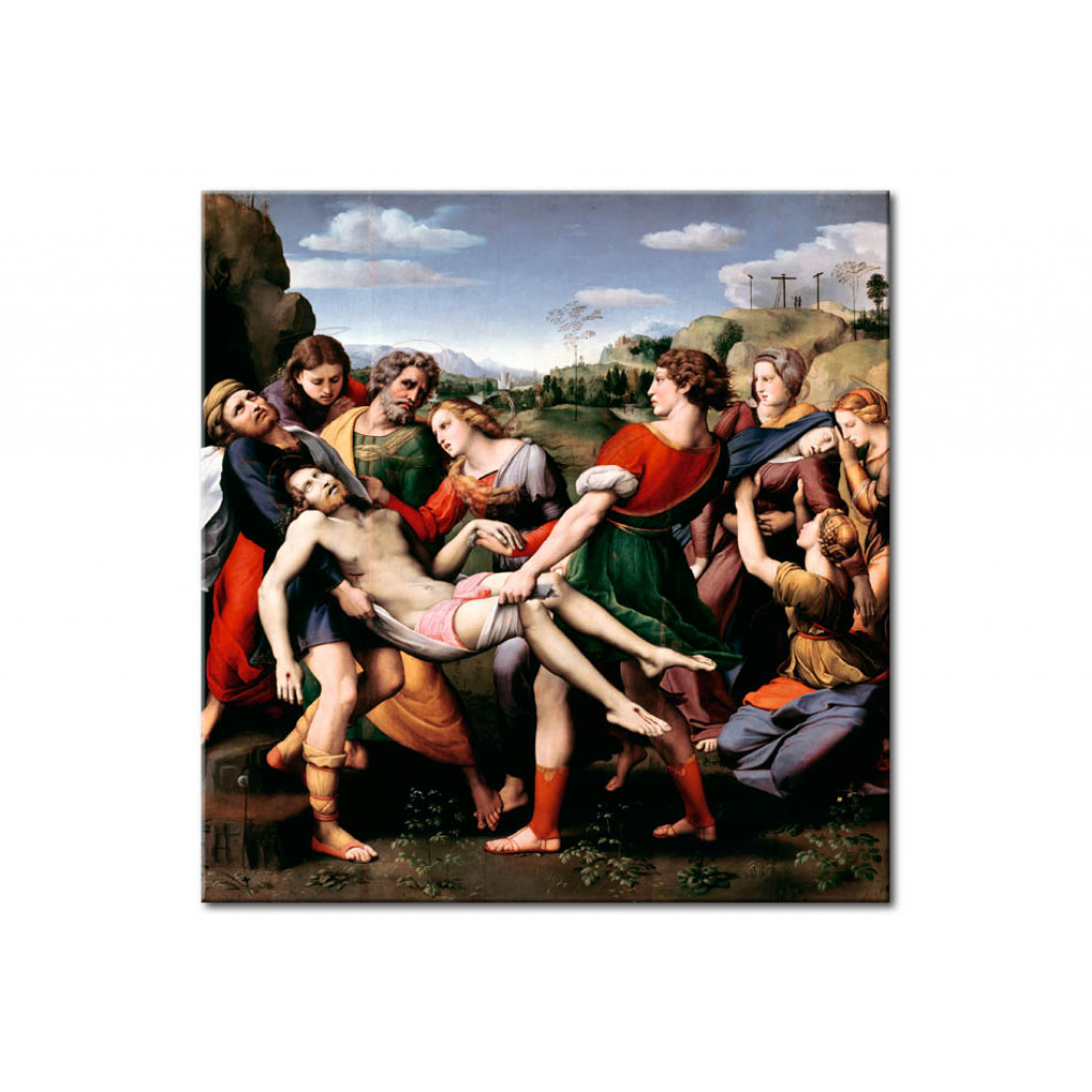 Schilderij  Rafael Santi: The Entombment Of Christ