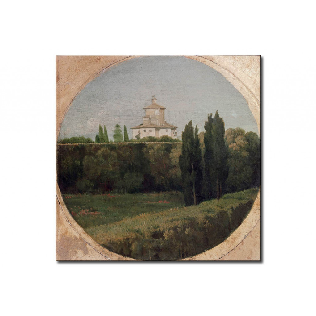 Schilderij  Jean-Auguste-Dominique Ingres: View Of Belvedere Of The Villa Borghese In Rome