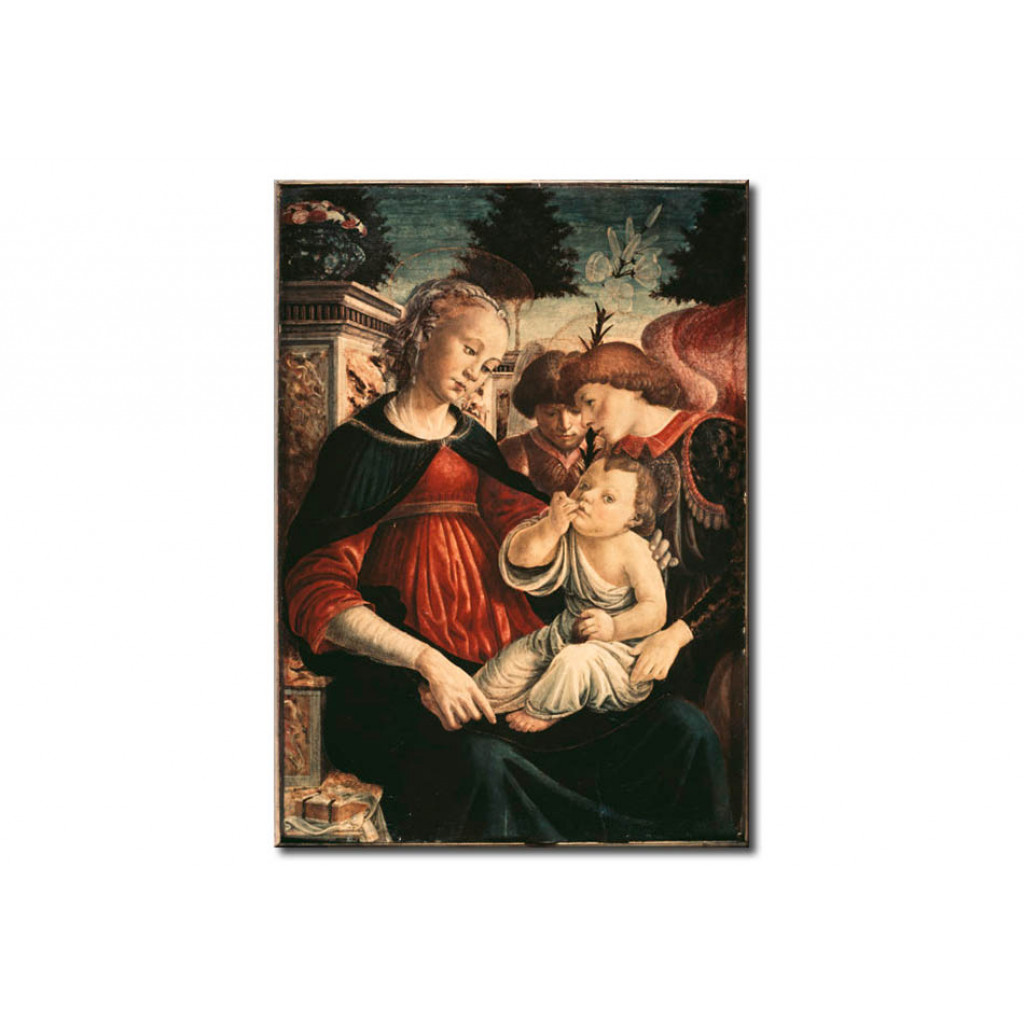 Quadro Madonna And Child With Two Angels