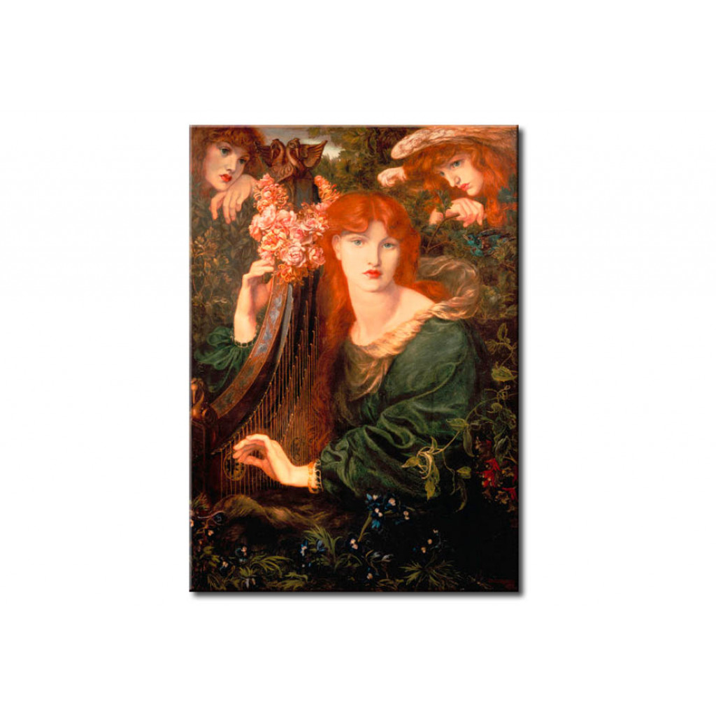 Schilderij  Dante Gabriel Rossetti: La Ghirlandata
