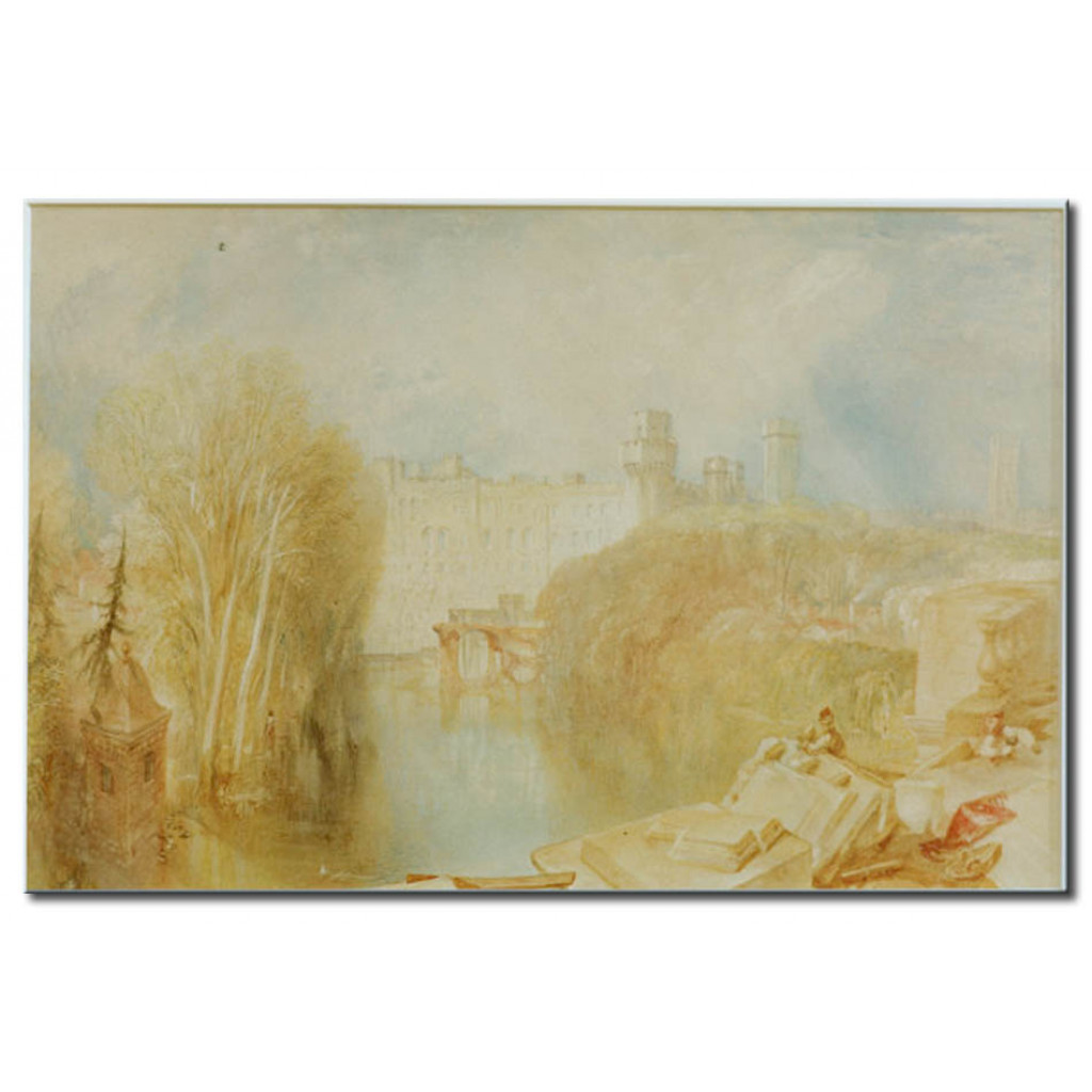 Schilderij  William Turner: View Of Warwick Castle