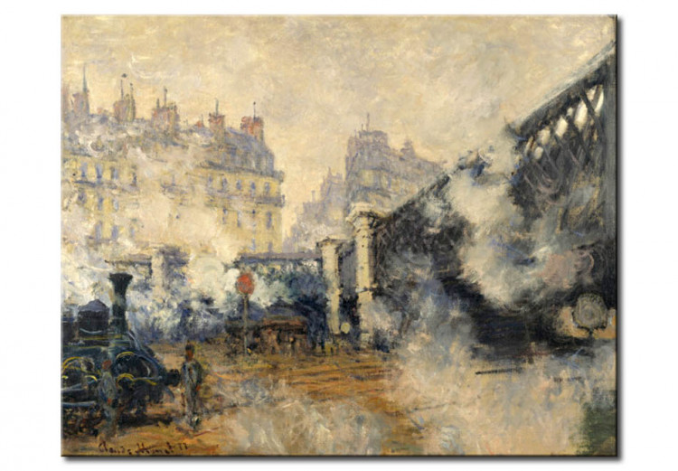 Kunstdruck Der Pont de l'Europe, Gare Saint Lazare in Paris 54619