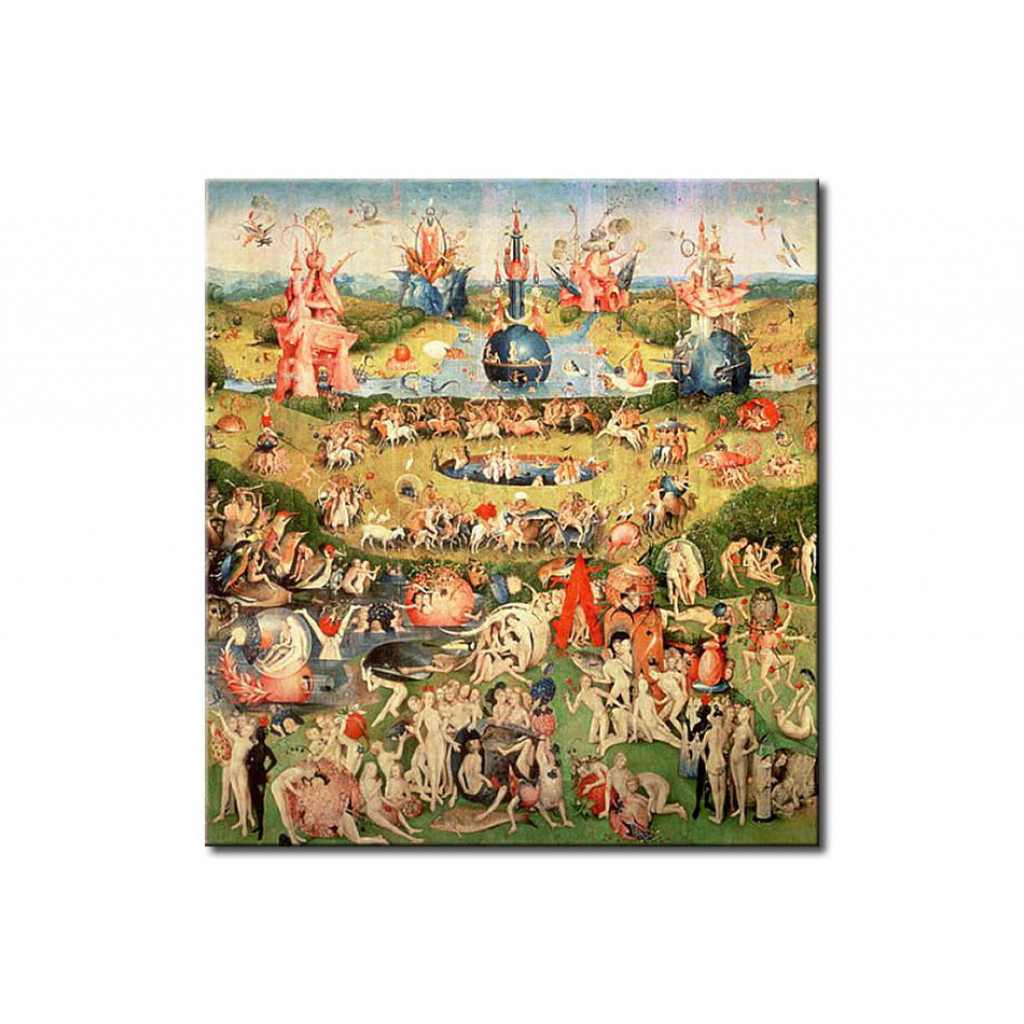Cópia Do Quadro Famoso The Garden Of Earthly Delights: Allegory Of Luxury, Central Panel Of Triptych