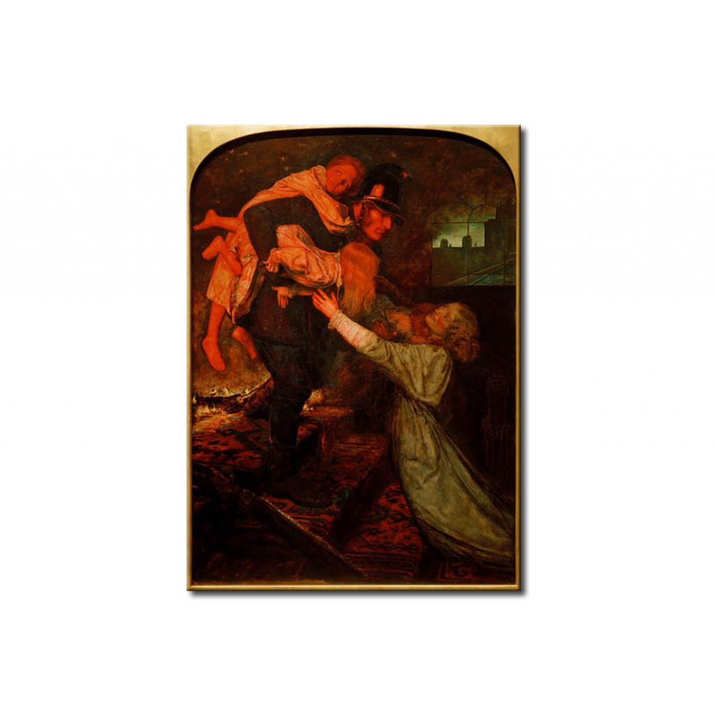 Schilderij  John Everett Millais: The Rescue