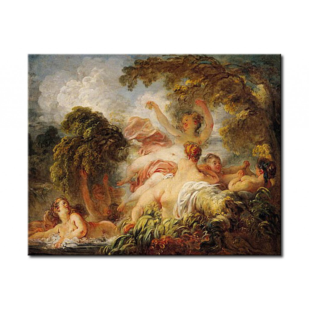 Schilderij  Jean-Honoré Fragonard: The Bathers