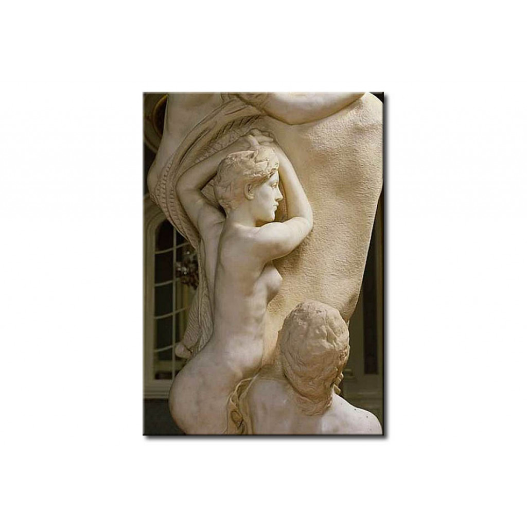 Schilderij  Max Klinger: Detail Of Dedication To Brahms (marble)