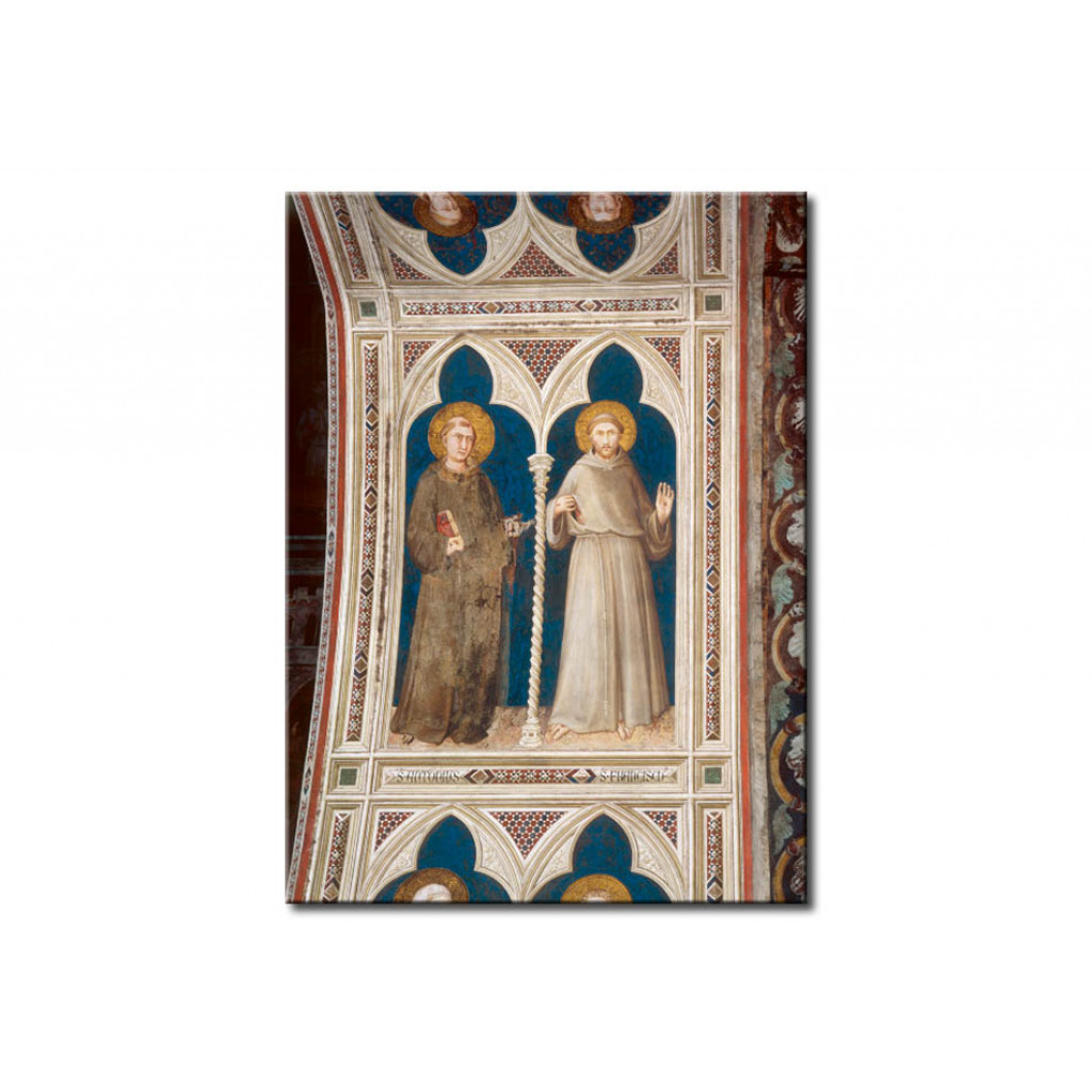 Schilderij  Simone Martini: Saints Antony And Francis