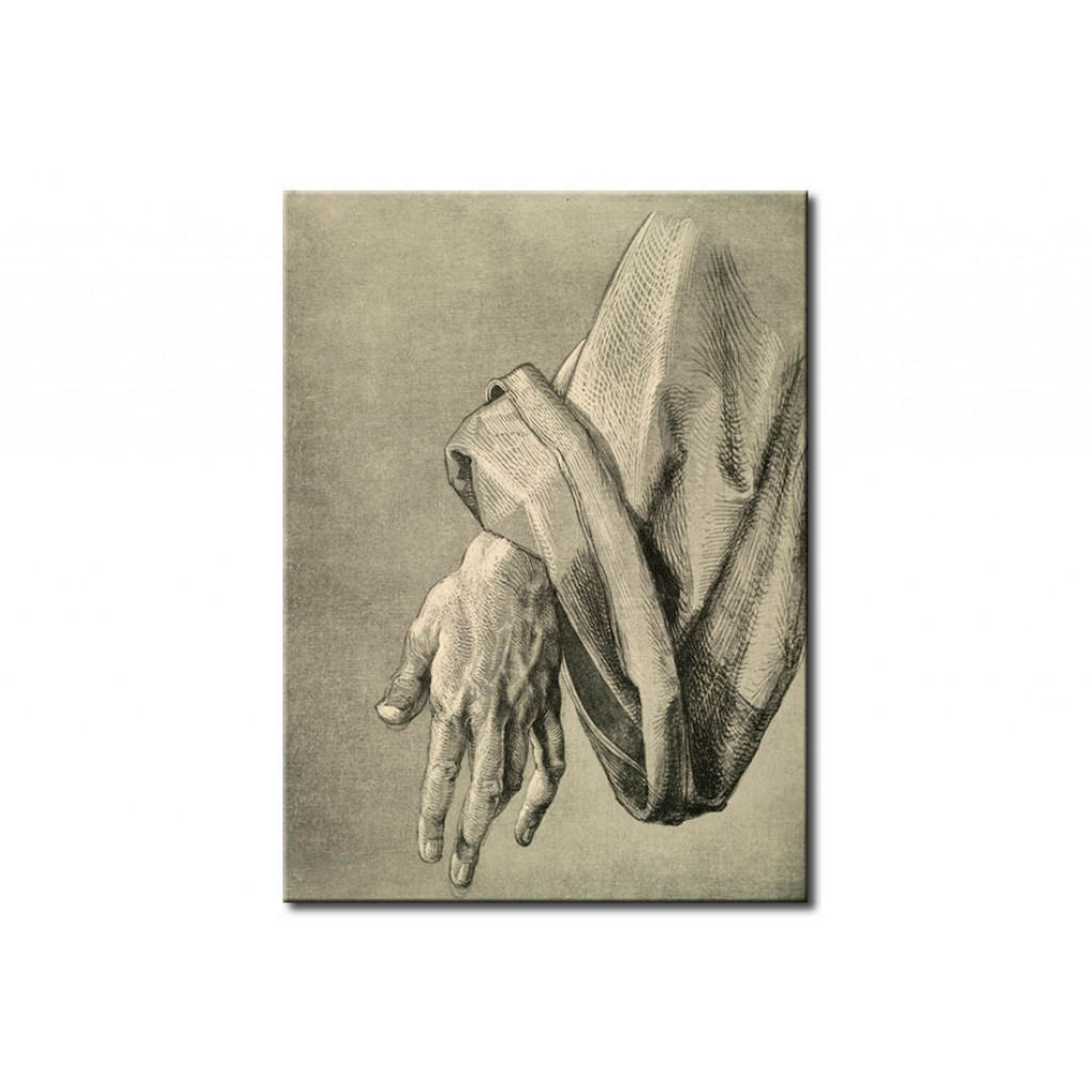 Schilderij  Albrecht Dürer: Study Of The Left Hand Of An Apostle