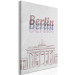 Canvas Art Print Berlin in technicolor - the Brandenburg Gate and an inscription 118629 additionalThumb 2