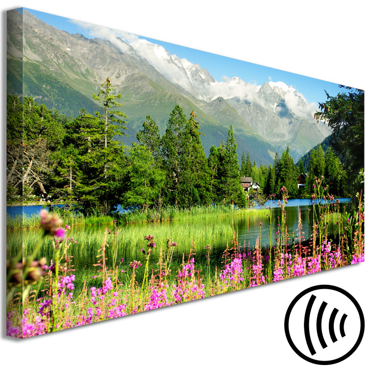 Pintura em tela Spring in the Alps (1 Part) Narrow 126229 additionalImage 6