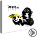 Cuadro moderno Banksy: Monkey with Banana (1 Part) Wide 132429 additionalThumb 6