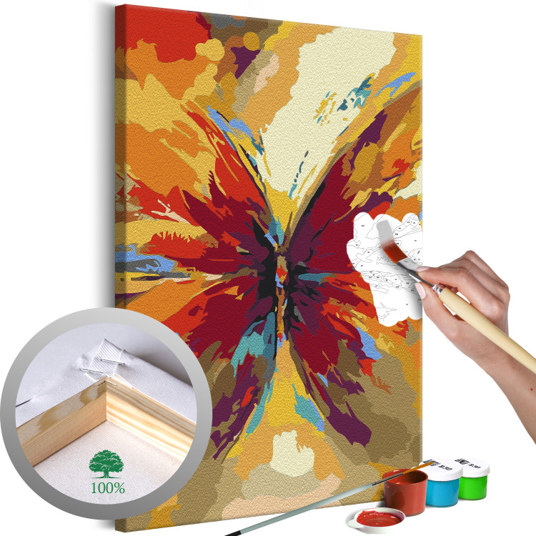 Paint by Number Kit Multicolored Butterfly 134629