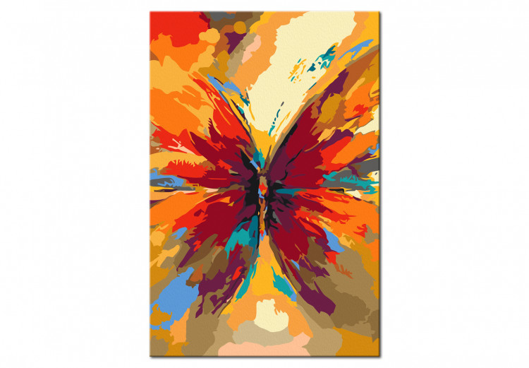 Tela da dipingere con numeri Multicolored Butterfly 134629 additionalImage 5