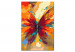 Tela da dipingere con numeri Multicolored Butterfly 134629 additionalThumb 5