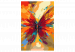 Tela da dipingere con numeri Multicolored Butterfly 134629 additionalThumb 4